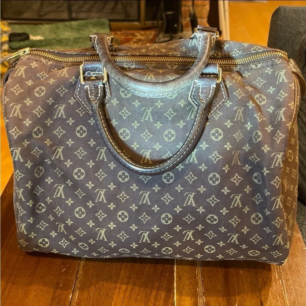 LOUIS VUITTON DENIM SPEEDY 30 - Picture 1 of 15
